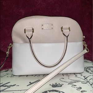 White & Nude Kate Spade Purse